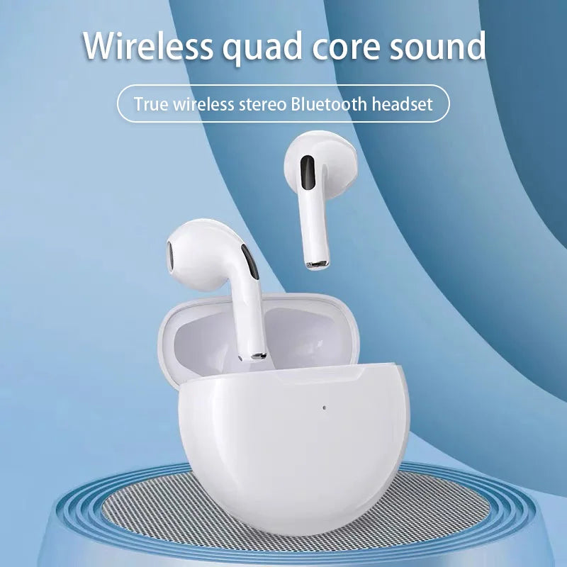 Air Pro 6 TWS Wireless Bluetooth 5.3 Earbuds with Mic & Charging Case