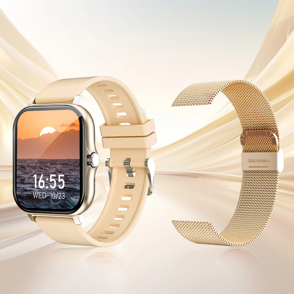 Smartwatch with Wireless Calling, Sport Mode, and Fitness Tracking