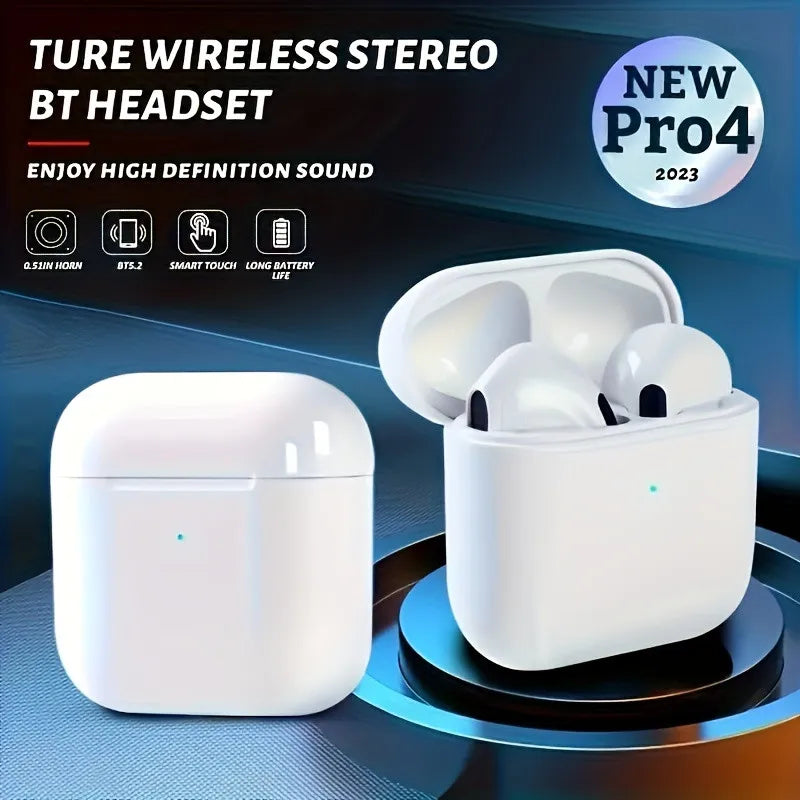 Pro 4 TWS Wireless Bluetooth 5.3 Headphones