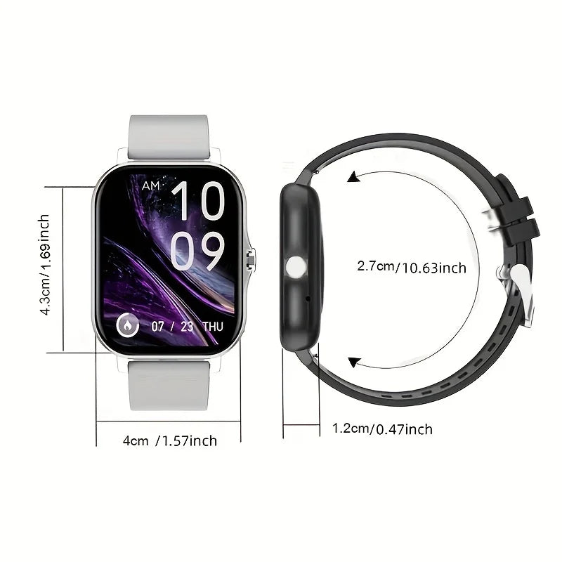 Smartwatch with Wireless Calling, Sport Mode & Fitness Tracking for iPhone/Android