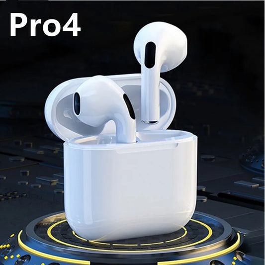 Pro 4 TWS Bluetooth 5.3 Wireless Waterproof Earbuds with Mic