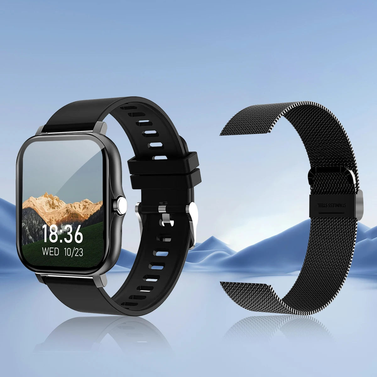 Smartwatch with Wireless Calling, Sport Mode & Fitness Tracking for iPhone/Android